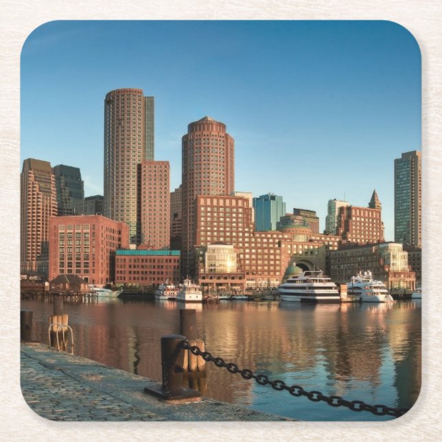 Boston horisont underlägg papper kvadrat (Framsidan)