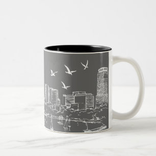 Boston horisontmugg Två-Tonad mugg