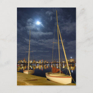 Boston i Full Moon Vykort