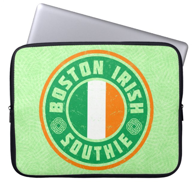 Boston Irish American Southie Laptop Cover Fodral (Framsidan)