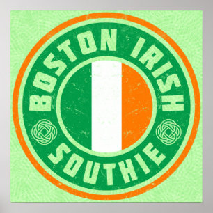 Boston Irish American Southie Print Poster