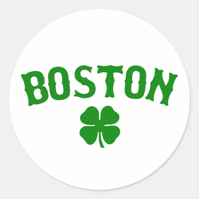 Boston Irish Runt Klistermärke (Framsida)