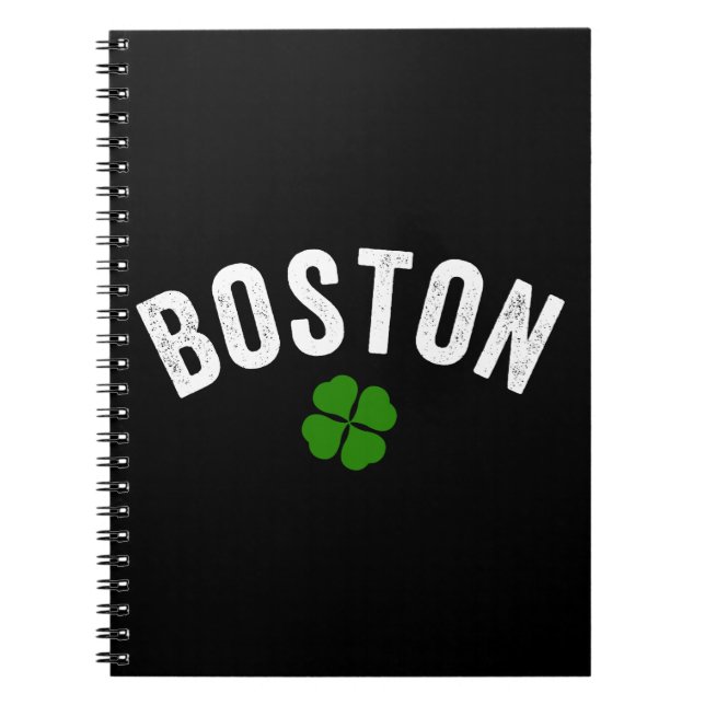 Boston Irish Shamrock Anteckningsbok (Framsidan)