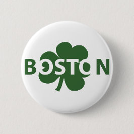 Boston Irish Shamrock Button Knapp