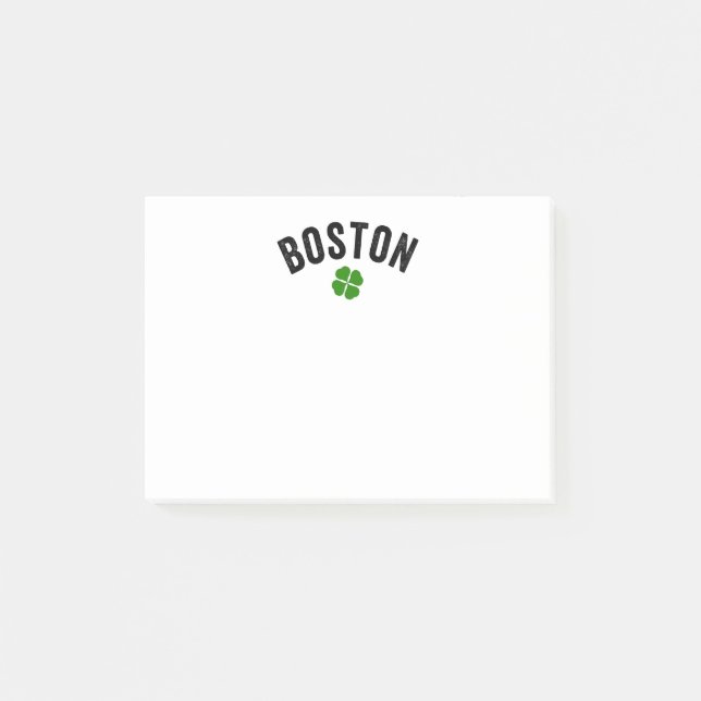 Boston Irish Shamrock Post-it Block (Framsida)