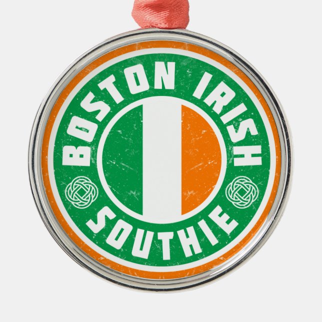 Boston Irish Southie Julgransprydnad Metall (Framsidan)