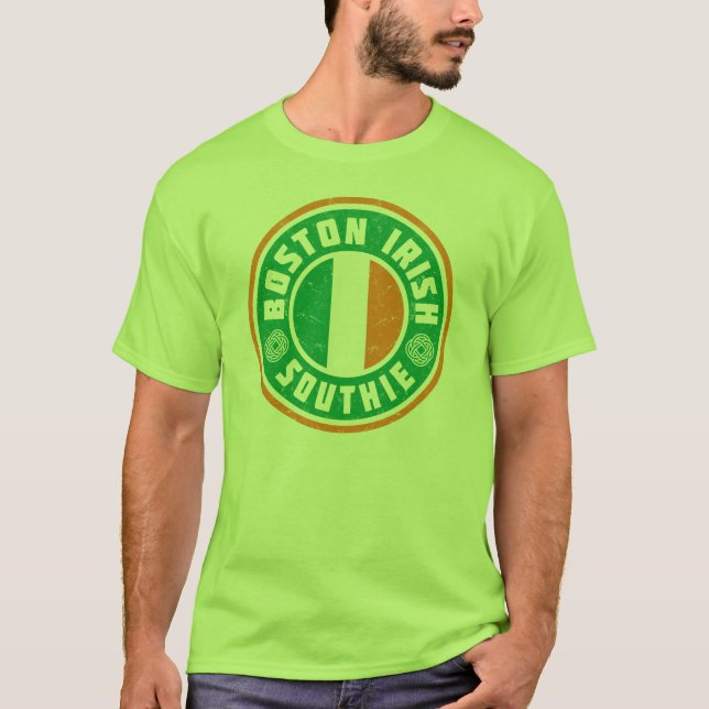 Boston Irish Southie T-shirt (Framsida)