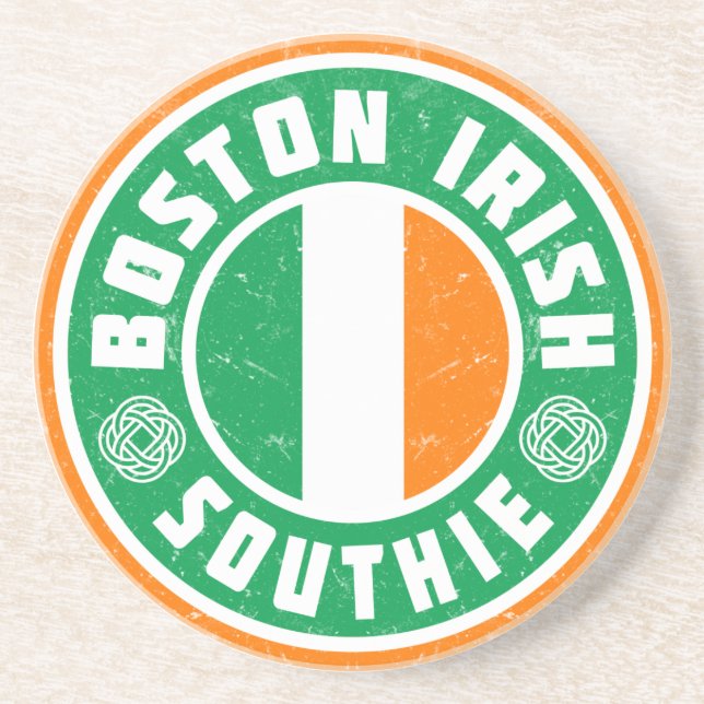 Boston Irish Southie Underlägg Sandsten (Framsidan)