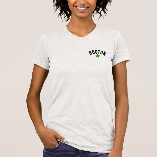 Boston irländareShamrock T Shirt (Framsida)