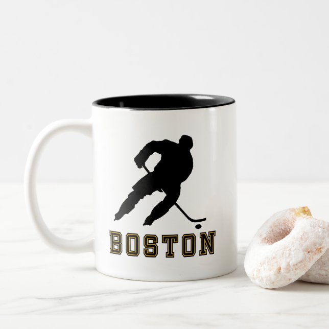 Boston ishockey Två-Tonad mugg (Med munk)