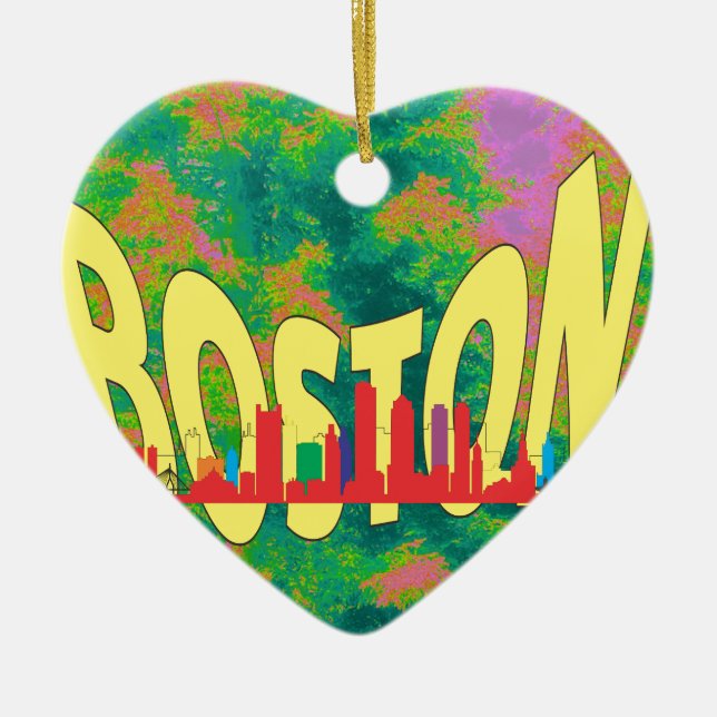 Boston Julgransprydnad Keramik (Framsidan)
