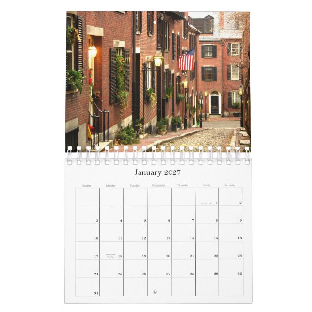 Boston-kalender Kalender (Jan 2027)