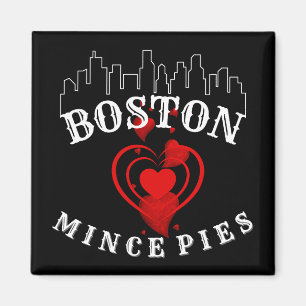 Boston Kärlek Mince Paj Cityscape Magnet