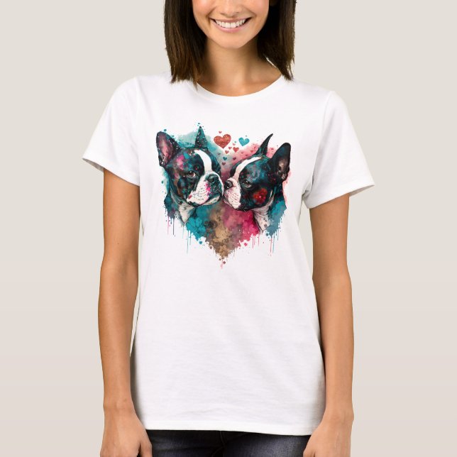 Boston Kärlek T Shirt (Framsida)