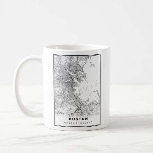 Boston Karta Kaffemugg (Vänster)