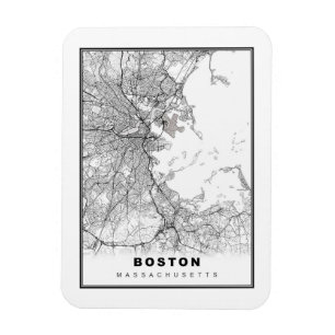 Boston Karta Magnet
