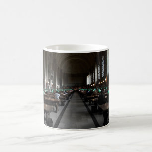 Boston-Läsning Rum-Boston offentligt bibliotek Kaffemugg
