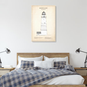 Boston Light Lighthouse - Massachusetts - SBD Canvastryck