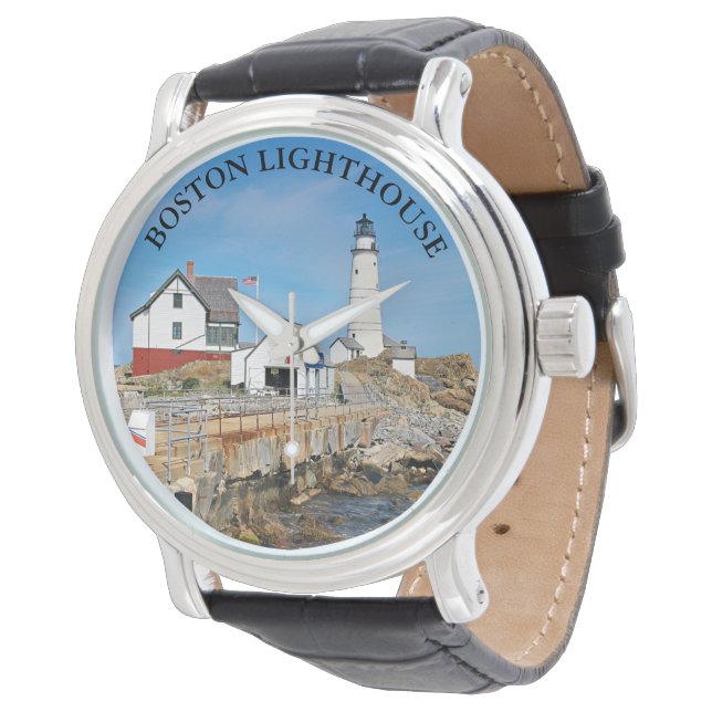Boston Lighthouse, Massachusetts eWatch Armbandsur (Vinklad)