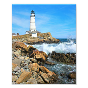 Boston Lighthouse, Massachusetts Fototryck