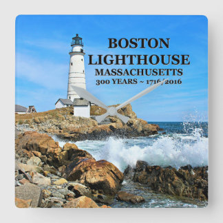 Boston Lighthouse, Massachusetts Fyrkantig Klocka