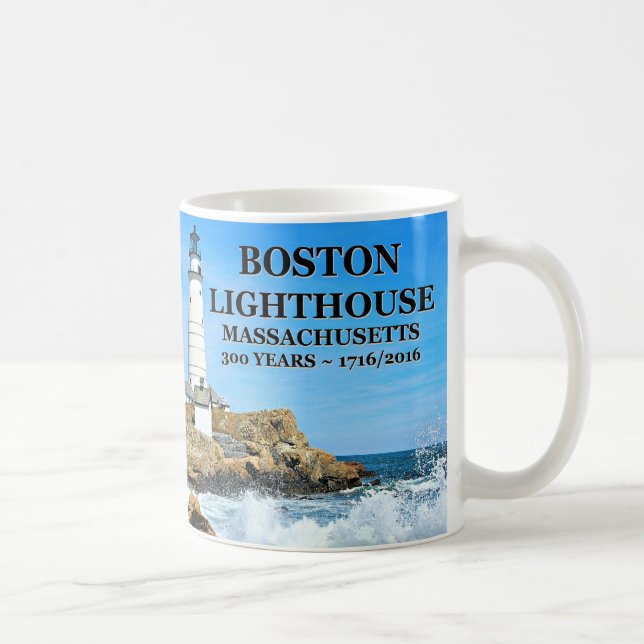 Boston Lighthouse, Massachusetts Kaffemugg (Höger)