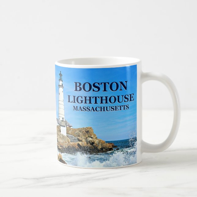 Boston Lighthouse, Massachusetts Kaffemugg (Höger)