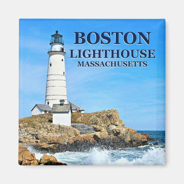 Boston Lighthouse, Massachusetts Magnet (Framsidan)