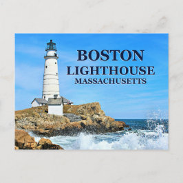 Boston Lighthouse, Massachusetts vykort