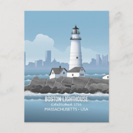 Boston Lighthouse vykort