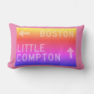 Boston, Little Compton, RI Rainbow Sign Lumbarkudde