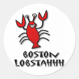 Boston Lobstahhh Runt Klistermärke