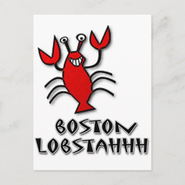 Boston Lobstahhh Vykort (Framsida)