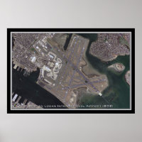 Boston Logan Intl Airport Satellite Karta