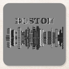 Boston logo underlägg papper kvadrat