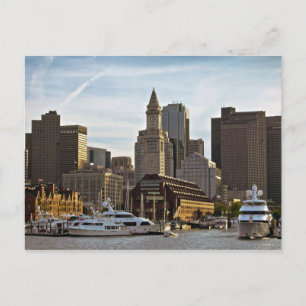 Boston Long Wharf-vykort Vykort