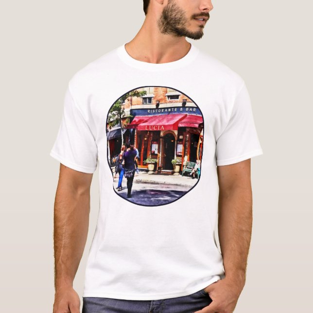 Boston MA - Hanover Street North End Tee (Framsida)