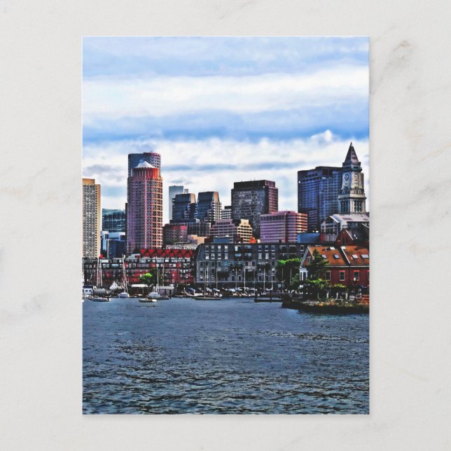 Boston MA - Inre hamnen Vykort (Framsida)