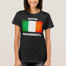 Boston MA Irländskt arv T-shirt – Irländsk flagg