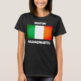 Boston MA Irländskt arv T-shirt – Irländsk flagg
