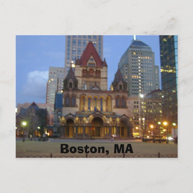 Boston, MA Vykort (Framsida)