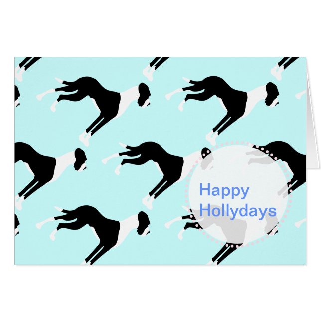 Boston Mantel Great Dane Hälsningskort (Framsidan Horizontal)