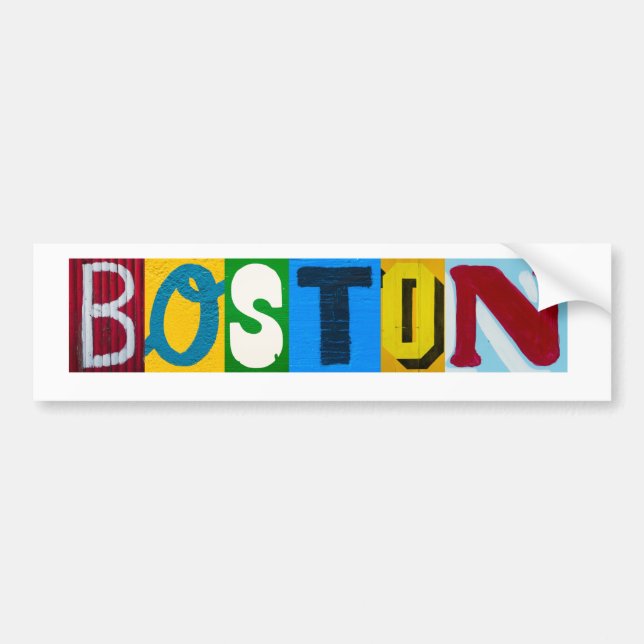 Boston märker bildekalet bildekal (Framsidan)