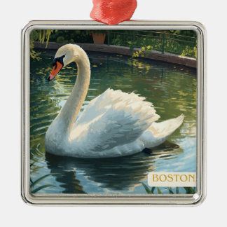 Boston, Mass. offentlig trädgård Svan Ornament