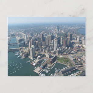 Boston Mass Skyline Vykort