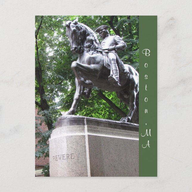 Boston, Massachusetts #1 vykort (Framsida)