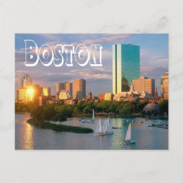 Boston, Massachusetts - Boston Harbor-postkort Vykort