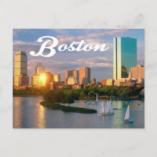 Boston, Massachusetts - Boston Harbor-postkort Vykort