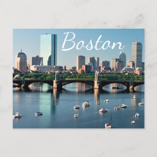 Boston, Massachusetts - Boston Harbor-postkort Vykort