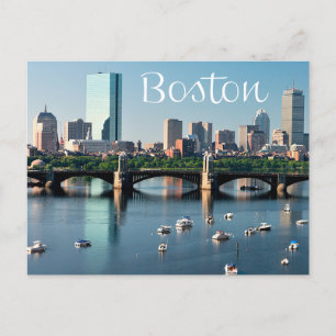 Boston, Massachusetts - Boston Skyline-postkort Vykort